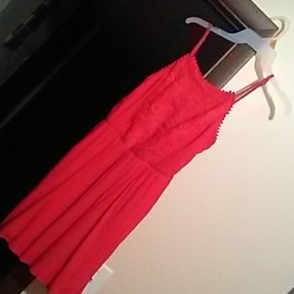 Small lily rose red mini dress